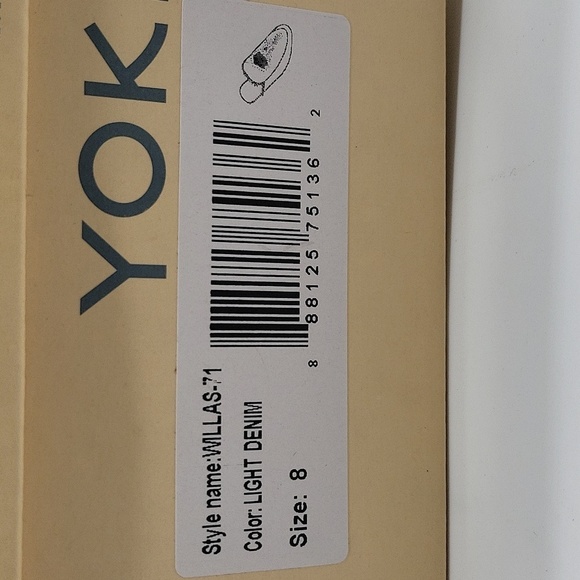 1143- Yoki Women's Mules Denim Size 8 NWT - Picture 7 of 10